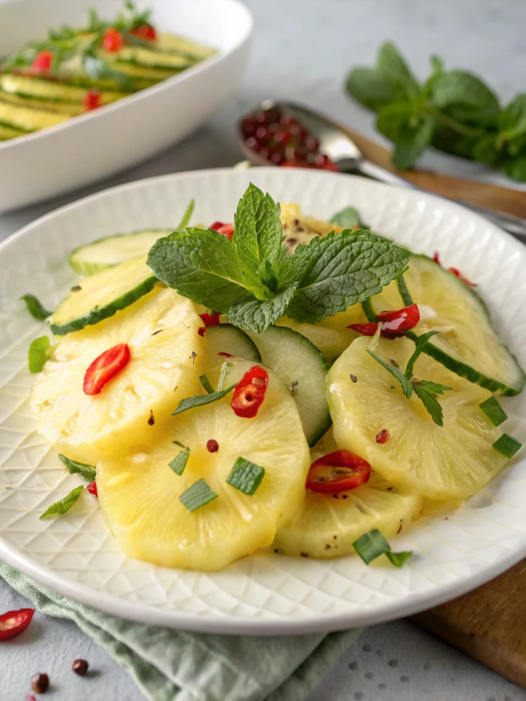 Easy Pineapple Cucumber Salad